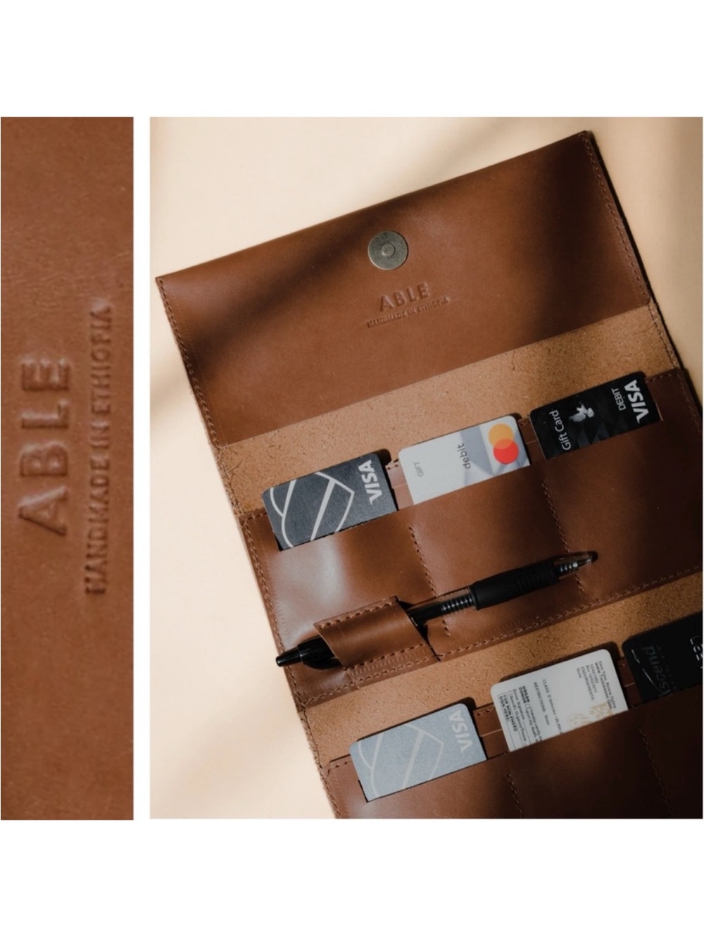ABLE Debre Wallet In Whiskey New Without Tag 🏷️